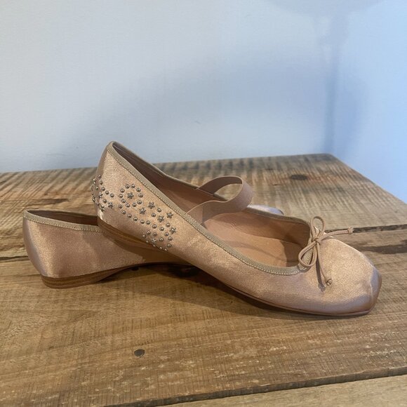 Jeffrey Campbell x FP x Understated Leather Stars Align Ballet Flats  Size 8.5 - Picture 2 of 9